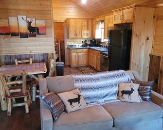 Cozy cabin in beautiful Bulverde Texas with AC, WiFi - Bulverde - Living room
