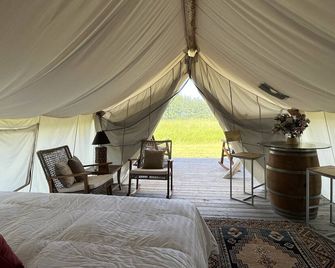 Heritage Ranch 'Rainbow' Glamping Tent (12) - Bozeman - Bedroom