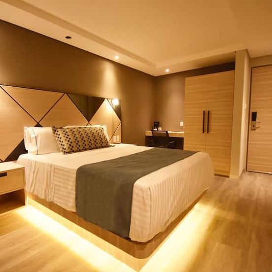 Bedroom view of Kali Centro Mexico City