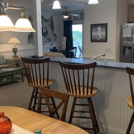 Restaurant view of Waterfront Condo on Hatteras Island in the Outer Banks