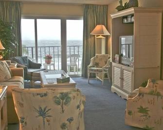 Beach Club 330 ~ Oceanfront Unit ~ Spectacular Views - Saint Simons - Living room