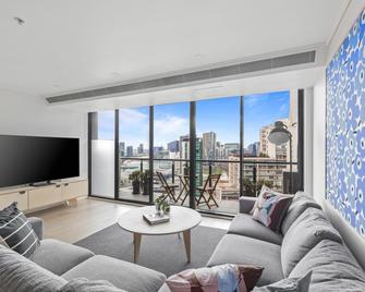 Nook Melbourne Apartments - Melbourne - Pokój dzienny
