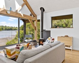 Water Edge Boathouse - On the River Dart - Dittisham - Sala de estar