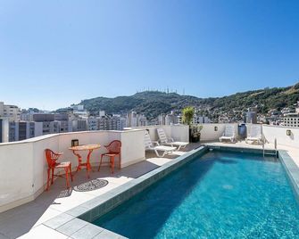 Studio Moderno Com Piscina No Rooftop #ca48 - Florianopolis - Pool
