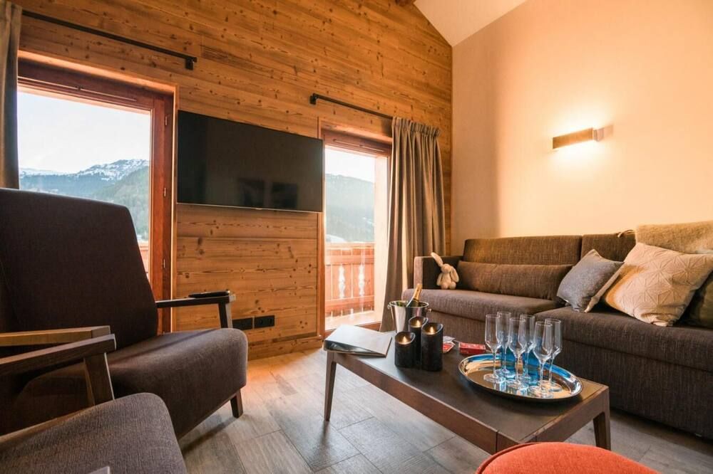 Chalet, fitness, sauna, hammam, terrace, balcony, fireplace or stove, tv, 197-212m², Praz sur Arly - Praz-sur-Arly - Wohnzimmer
