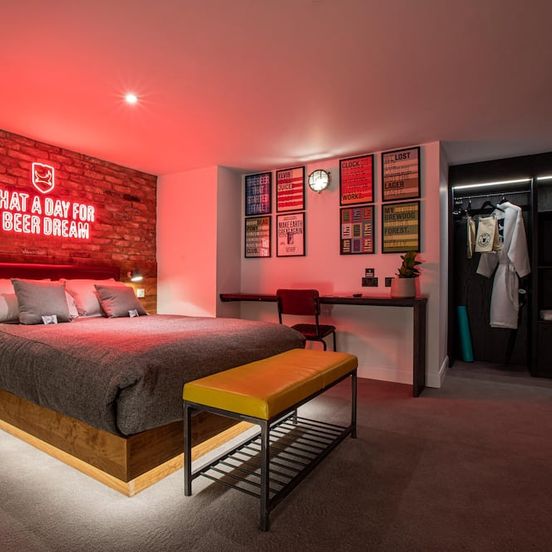 Bedroom view of Brewdog Doghouse Edinburgh