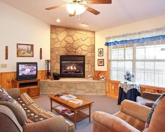 Best Views in the Smokies and on 4 Secluded Acres! Wood-burning fireplace! - Cosby - Living room