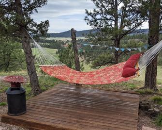 29ft Alpha Wolf Rv Plus Sibley Double Bell Tent Combo! @evanscliff, Hot Tub! - Hot Springs - Outdoors view