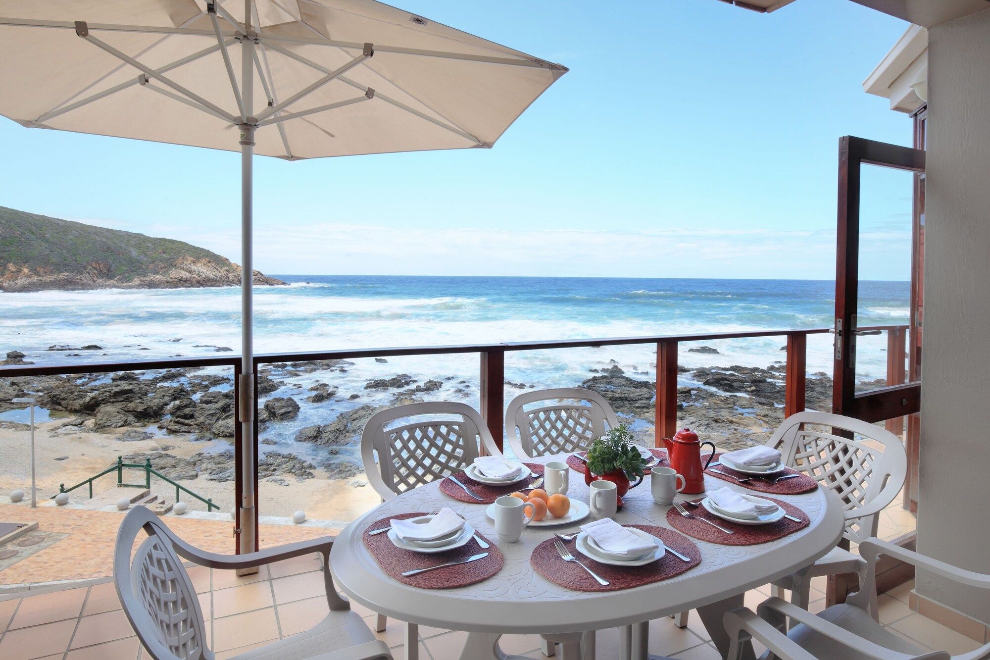 Oppiesee Selfcatering Apartments - ג'ורג' - מרפסת