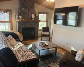 Wonderful cabin tucked in the woods /w Hot tub - Mountain City - Living room