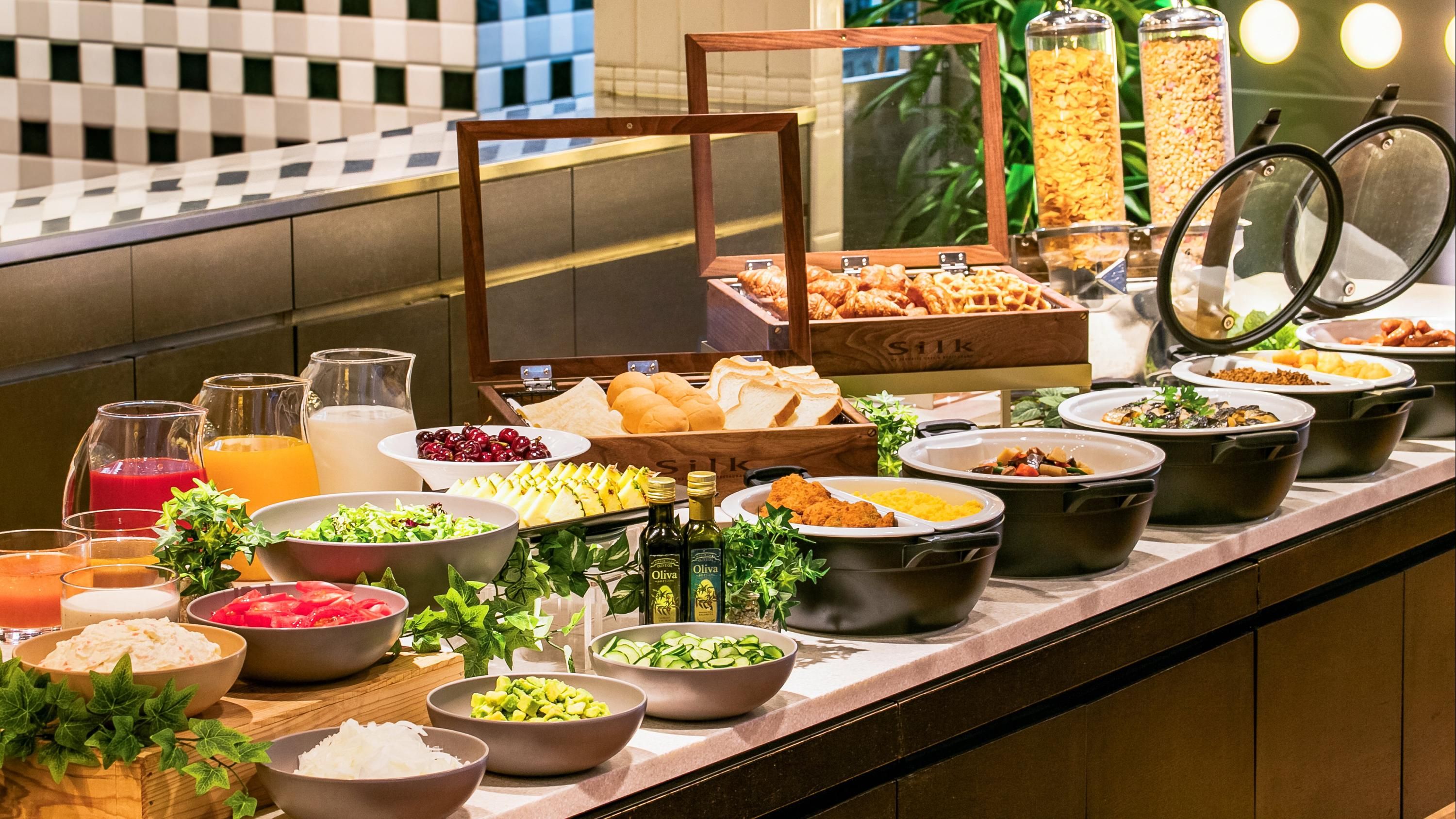 Buffet view of Hotel Jal City Kannai Yokohama