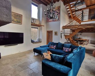 Domaine Lvd Avec Spa, Bois Et Riviere Pr - La Bloutière - Obývací pokoj