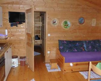 Log cabin in Bavaria with covered terrace - Steingaden - Living room