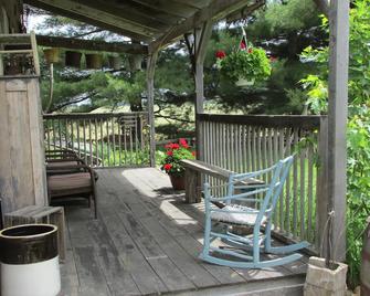 Charming Cabin Rental with a Hot Tub near Cedar Point and Lake Erie in Ohio - Bellevue - Patio