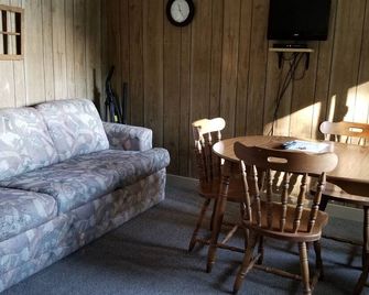 Cozy Pet Friendly 1 Bedroom Cabin on the water with 1 Boat Slip Included. - Birchwood - Living room