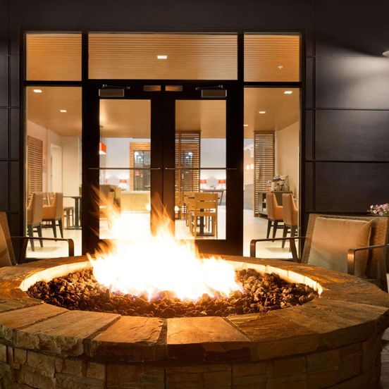 Patio view of Country Inn & Suites Asheville River Arts District