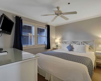 Lake Charlevoix Views from Above | Private Balcony + Beach Access | Fireplace - Boyne City - Bedroom