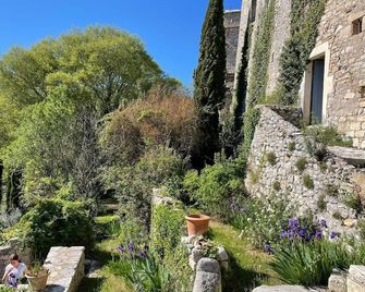 Fabulous large home in Montclus with terraces overlooking the River Ceze with private pool - Montclus - Vista del exterior