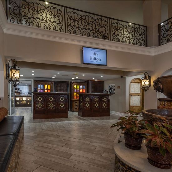 Lobby view of Hilton St. Augustine Historic Bayfront