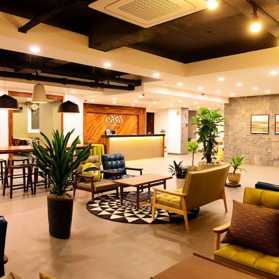 Lobby view of Casa Mini Hotel