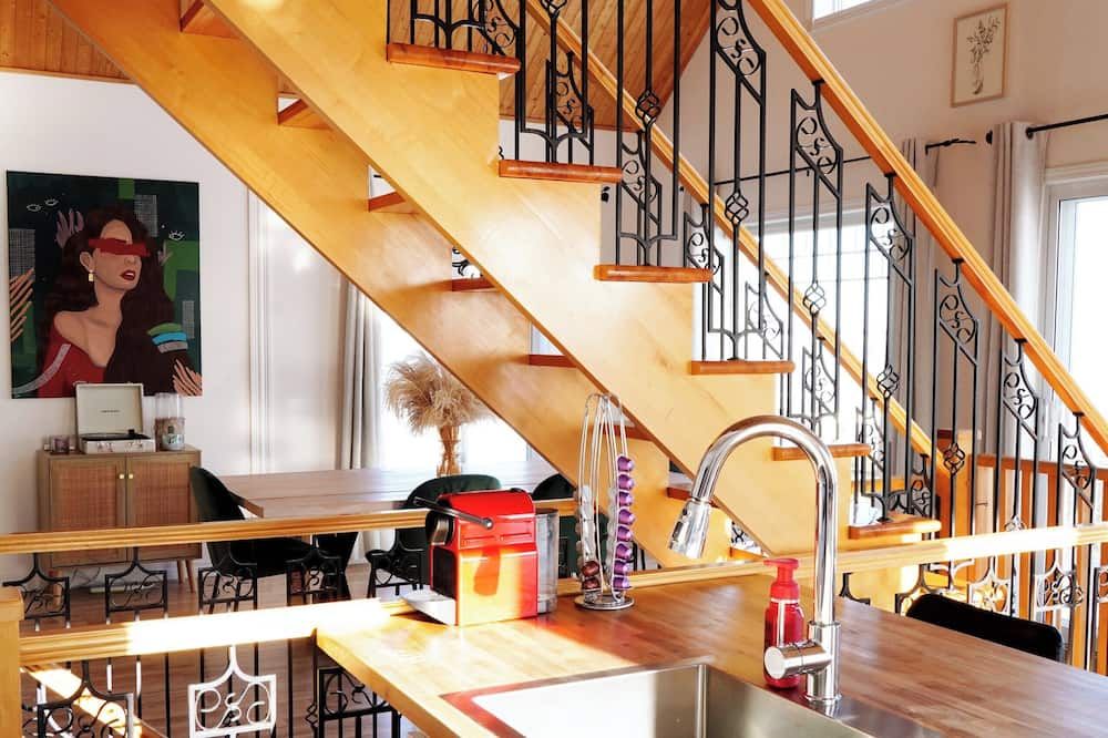 Waterfront chalet - Le Grand Heron-Bleu - Saint-Félicien - Stairs