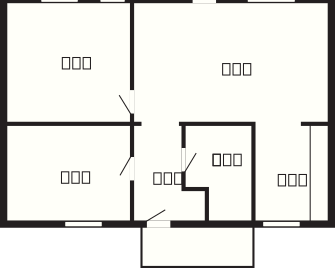 4 Person Holiday Park Home in Borre - Borre - Floorplan