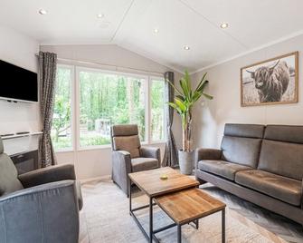 chalet in the woods with pool - Vledder - Living room