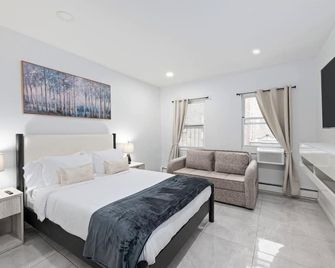 Rose Stay, Stylish 2br Apartment - Sleeps 6 - 25 Min To Nyc - Union City - Bedroom