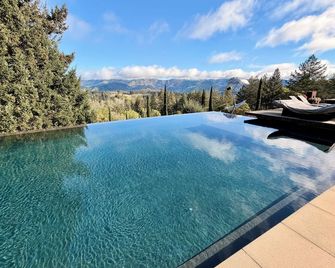Luxury Vineyard Guest House with Amazing Views, Pool, Pickle Ball & Tennis! - Calistoga - Piscina