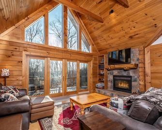 Rock Lodge Cabin - McHenry - Sala de estar