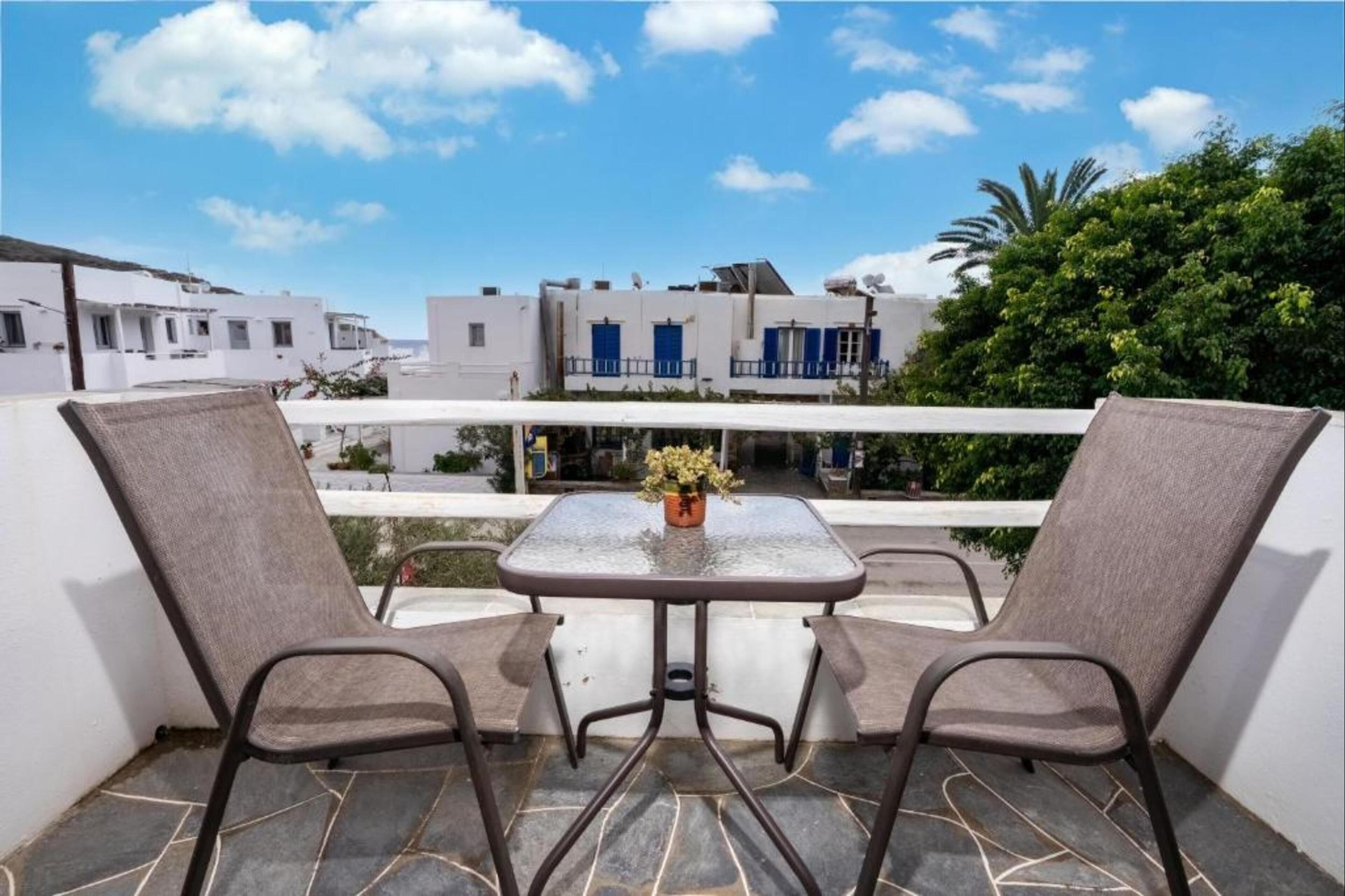 Cyclades Beach Apartments - Platis Gialos - Balcón