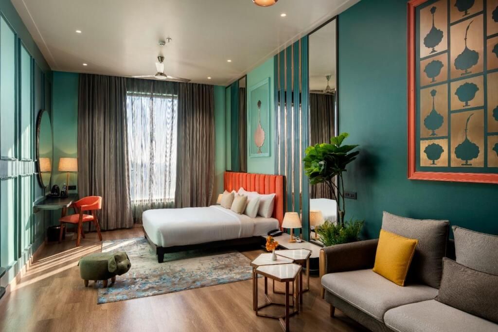 The Nest Luxury Resort - ג'איפור - חדר שינה