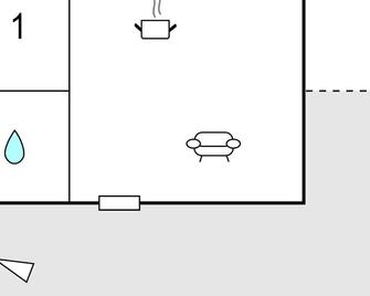 One-Bedroom Holiday Home In Larbro - Lärbro - Floorplan