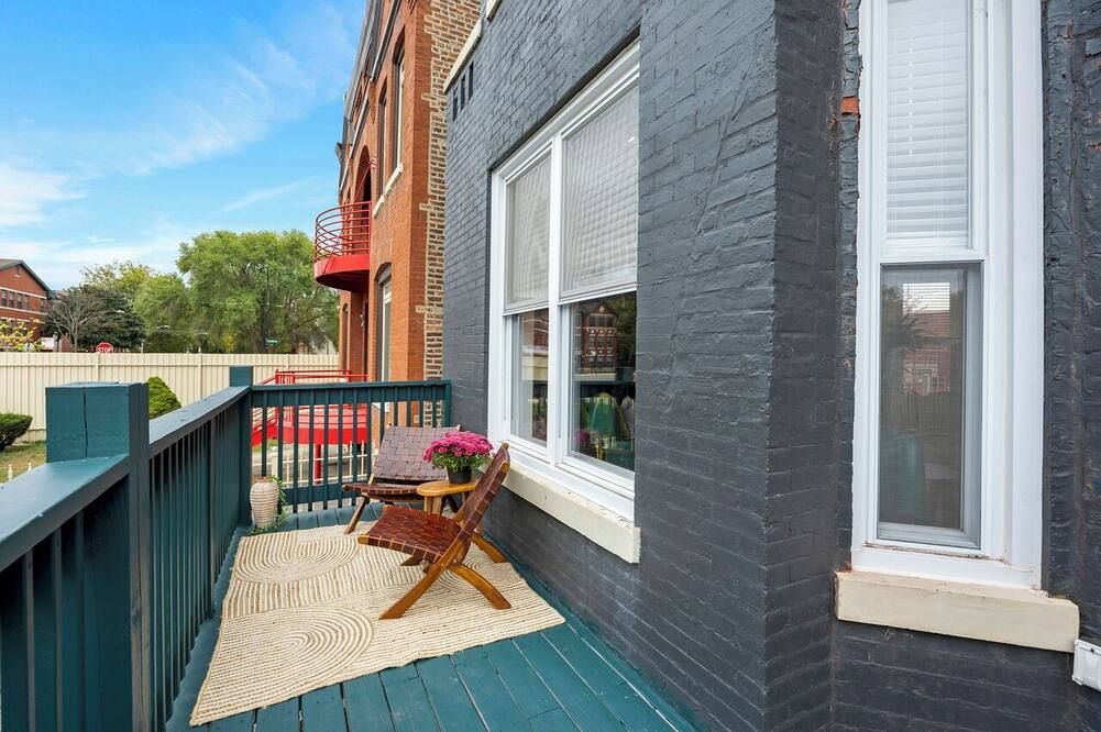 Bronzeville Jazz Room. Beautiful, cozy, centered, relaxing, rustic. - שיקאגו - מרפסת