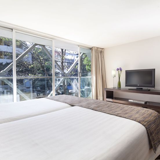 Bedroom view of Exe Suites Reforma