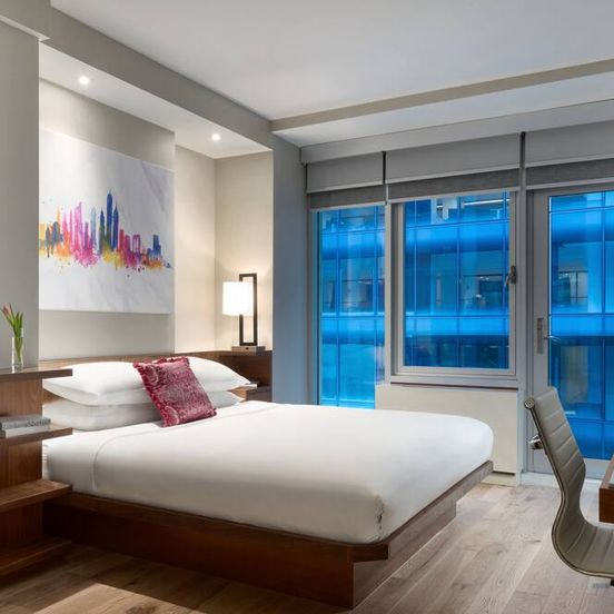 Bedroom view of The Gotham Hotel