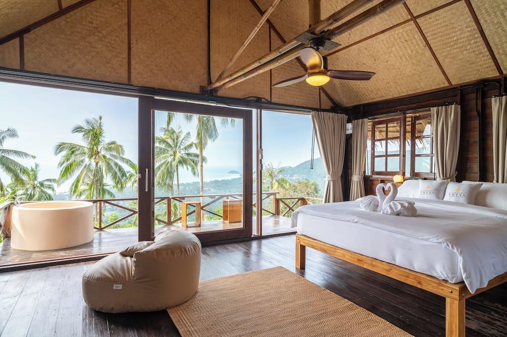 Roomquest Theva Resort Koh Samui - קו סאמוי - חדר שינה