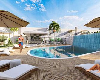 Stylish 1BR Flat Pool View & 10 min Walk to Beach - Avsallar - Pool