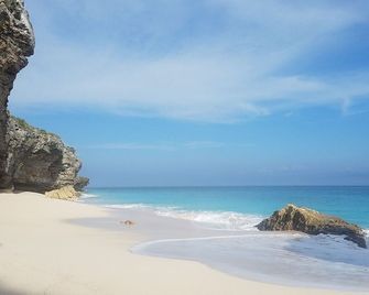 Spectacular Eco Cottage, oceanfront, secret beach - Gregory Town - Beach