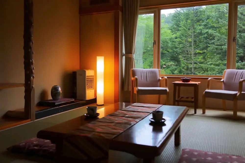 Sanseikan - Noboribetsu - Huiskamer