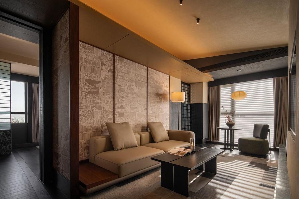 Yuansu · Designer High-altitude Boutique Stay (Shanxi Museum Wuyue Plaza) - Taiyuan - Schlafzimmer