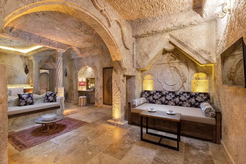 Kayata Cave Suites - Urgup - Wohnzimmer