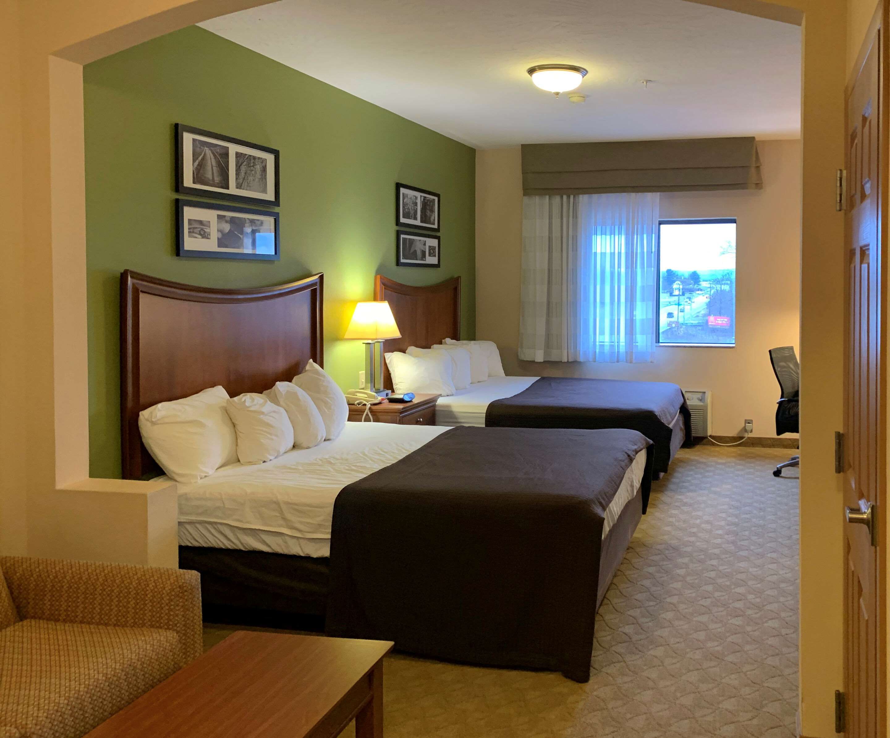 Bedroom view of Sleep Inn & Suites