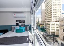 360 Suítes San Fran - Apartamentos mobiliados - San Paolo del Brasile - Camera da letto