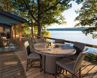 Seneca Lake Waterfront Home with Sauna, Game Room, on Finger Lakes Wine Trail - Burdett - Patio