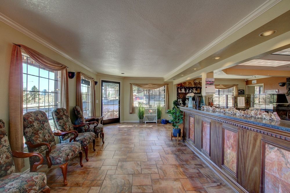Front desk view of Lake View Lodge