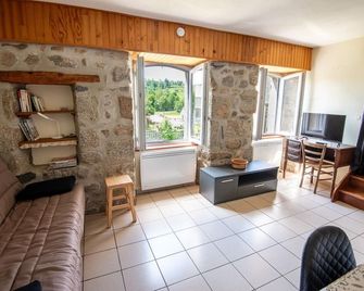 Logement Ancien Presbytère de Grandvals - Nasbinals - Sala de estar