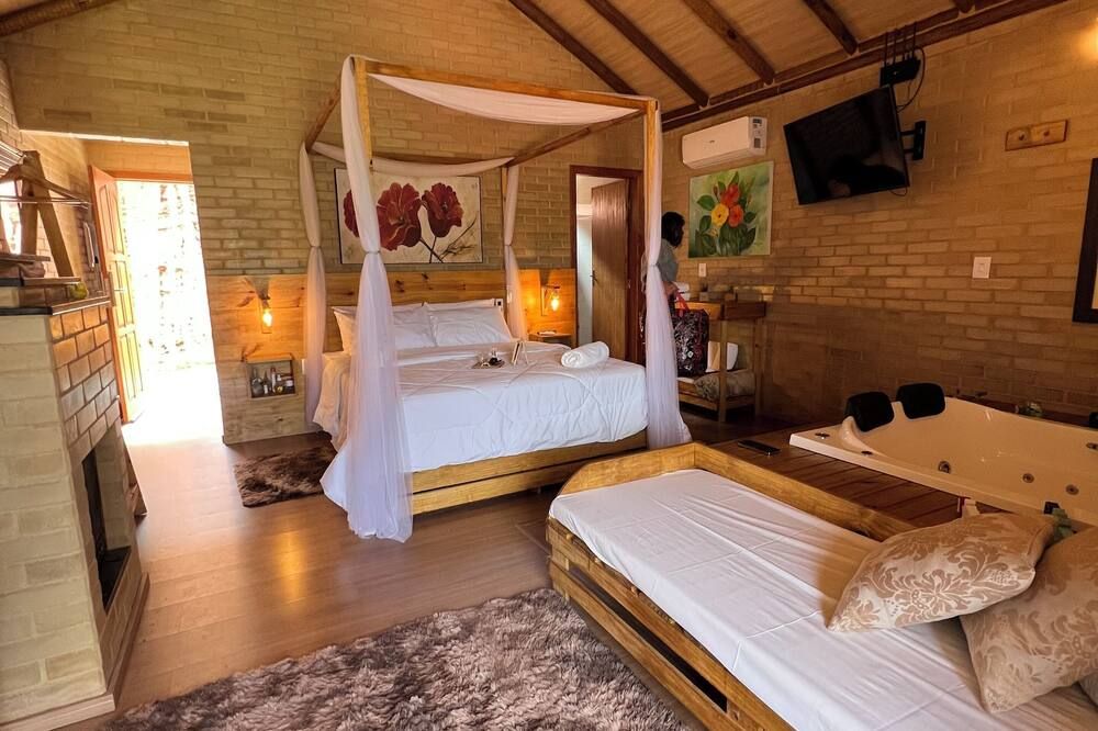 Chalés Villa Caravaggio - by Easy Hotéis - Santa Teresa - Bedroom