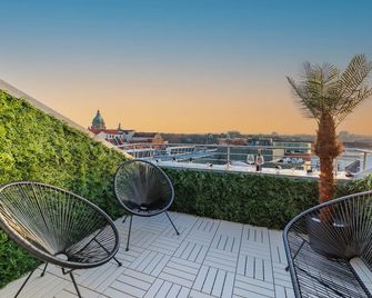 nestup - 130 qm Maisonette-Penthouse - Dachterrasse mit exklusivem Panoramablick - Hanower - Balkon