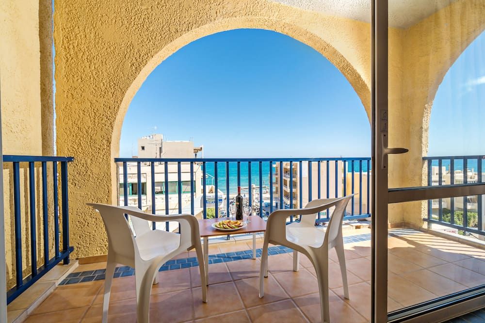 Hotel Litsa's Lefkoniko Beach - ריתימנו - מרפסת